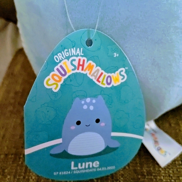 NEW Squishmallows Lune the Light Blue Loch Ness Monster - Picture 2 of 4
